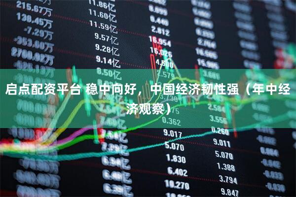 启点配资平台 稳中向好，中国经济韧性强（年中经济观察）