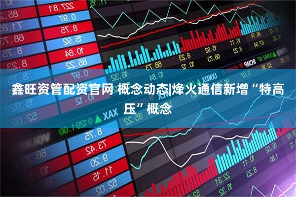 鑫旺资管配资官网 概念动态|烽火通信新增“特高压”概念